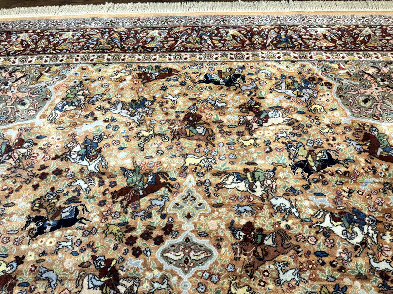 Karastan Rug 10x14 - Persian Hunting #723 - Wool Pile, Vintage by Jewel Rugs