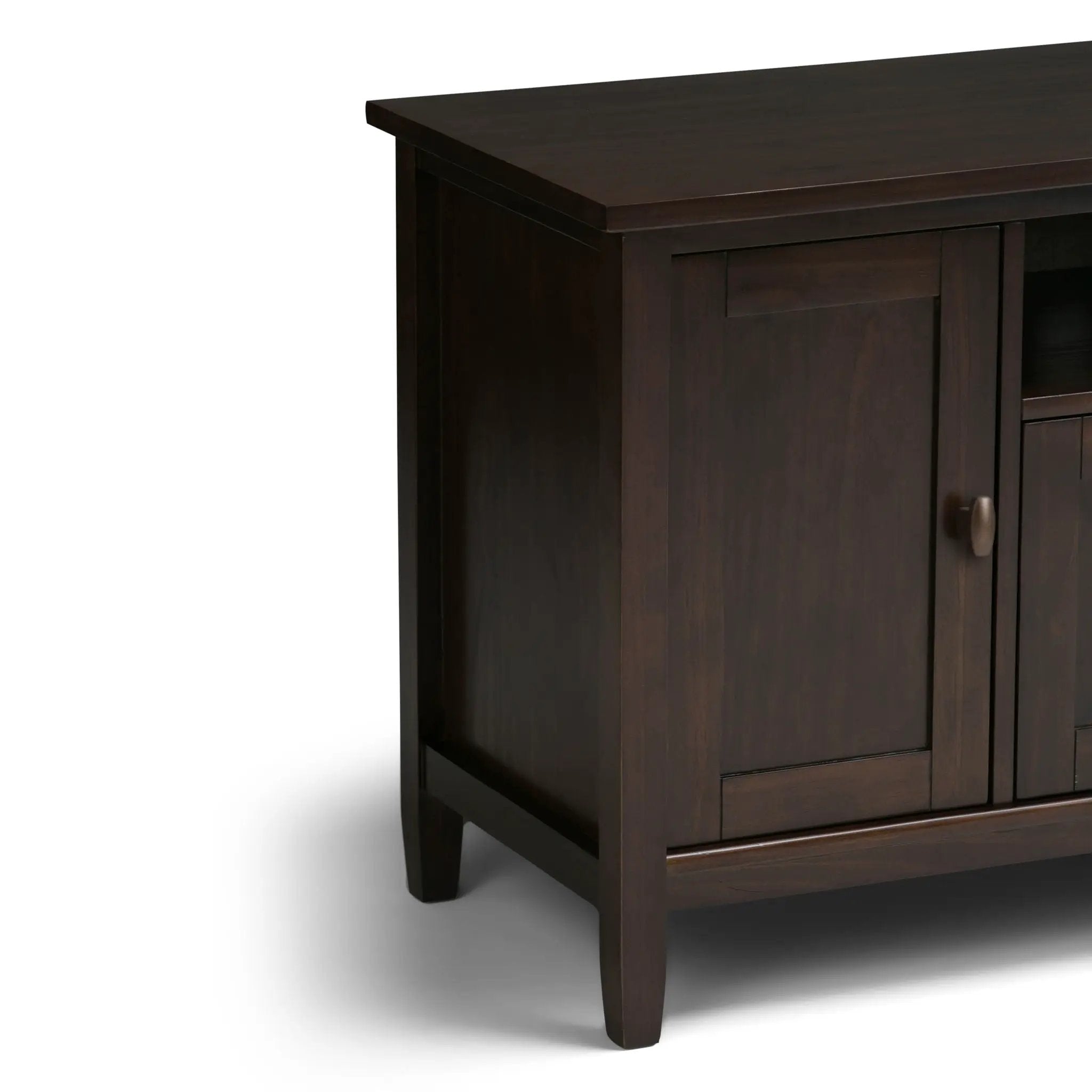 Warm Shaker - TV Media Stand Handcrafted - Tobacco Brown by HouseOfZazla