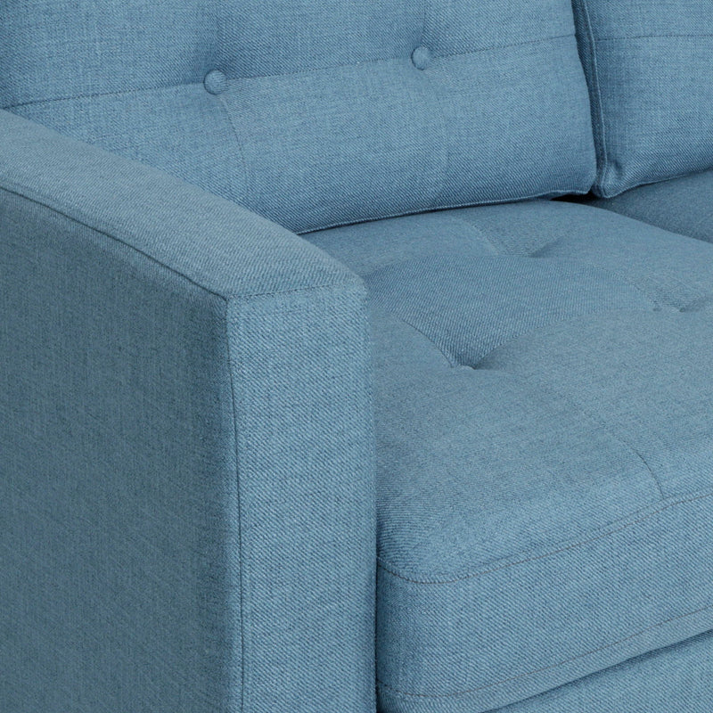 Jenny Contemporary Tufted Fabric 3 Seater Sofa by HouseOfZazla