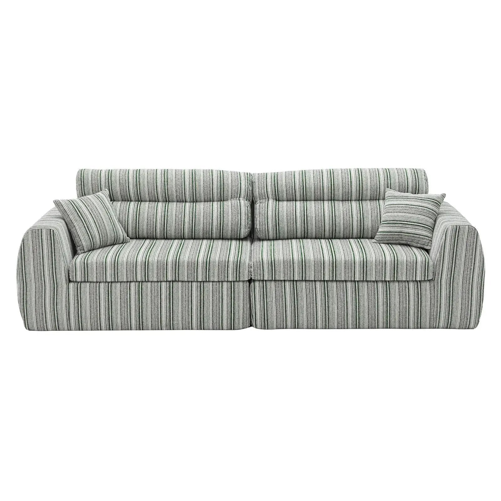3 Seater, Couch With Throw Pillows For Living Room by Unique Piece Furniture