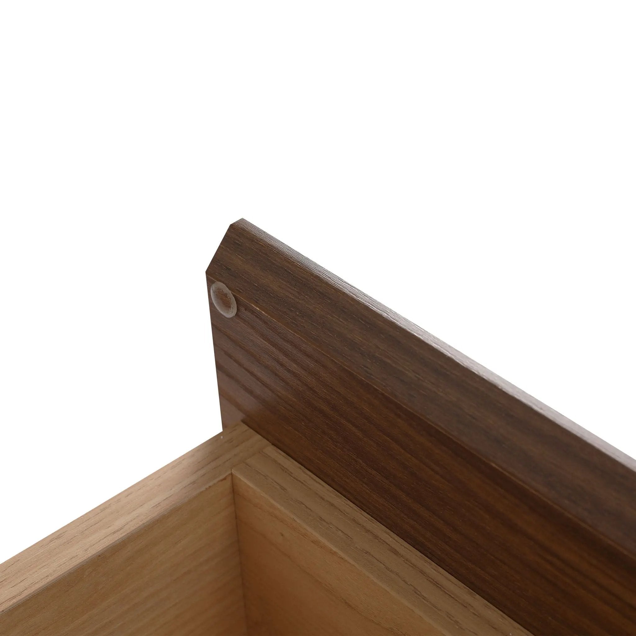 Modern Wall Mounted Bathroom Vanity With Resin Sink And Side Cabinet - Brown Ebony by HouseOfZazla