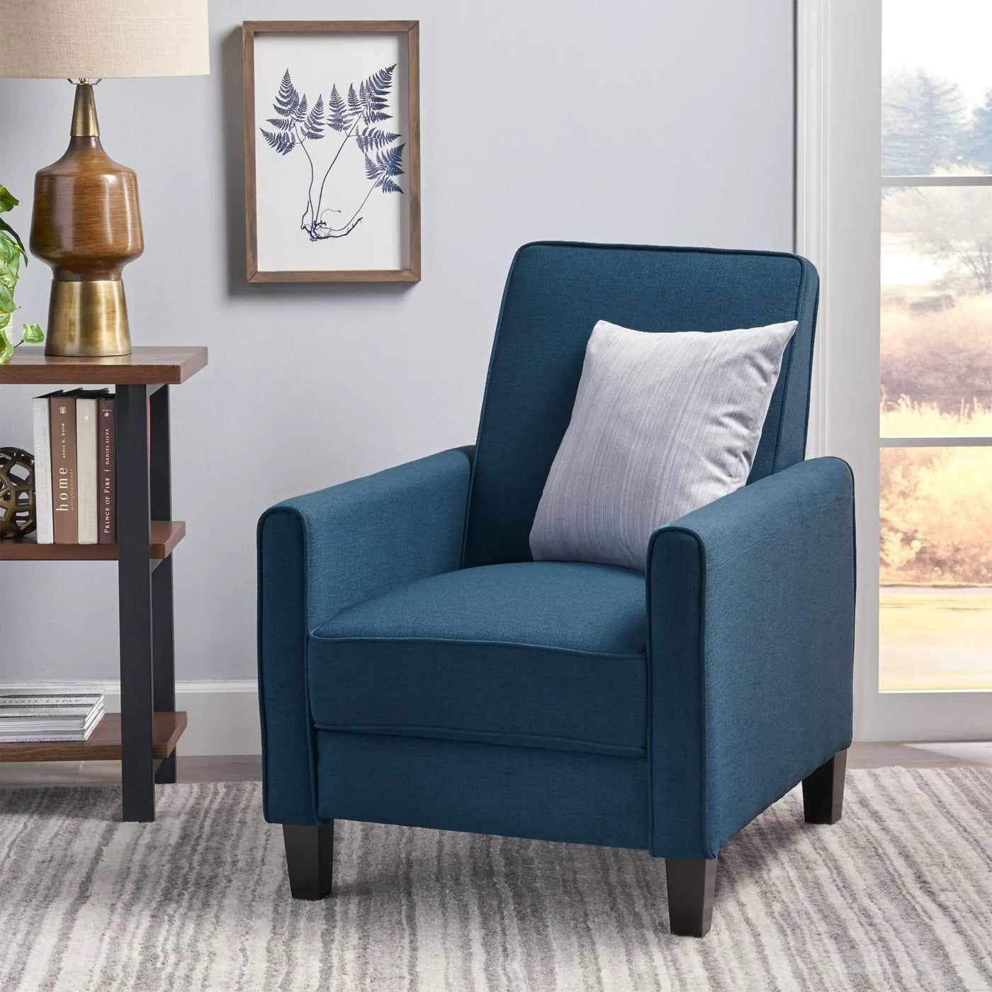 Upholstered Push Back Recliner Chair For Living Room by HouseOfZazla