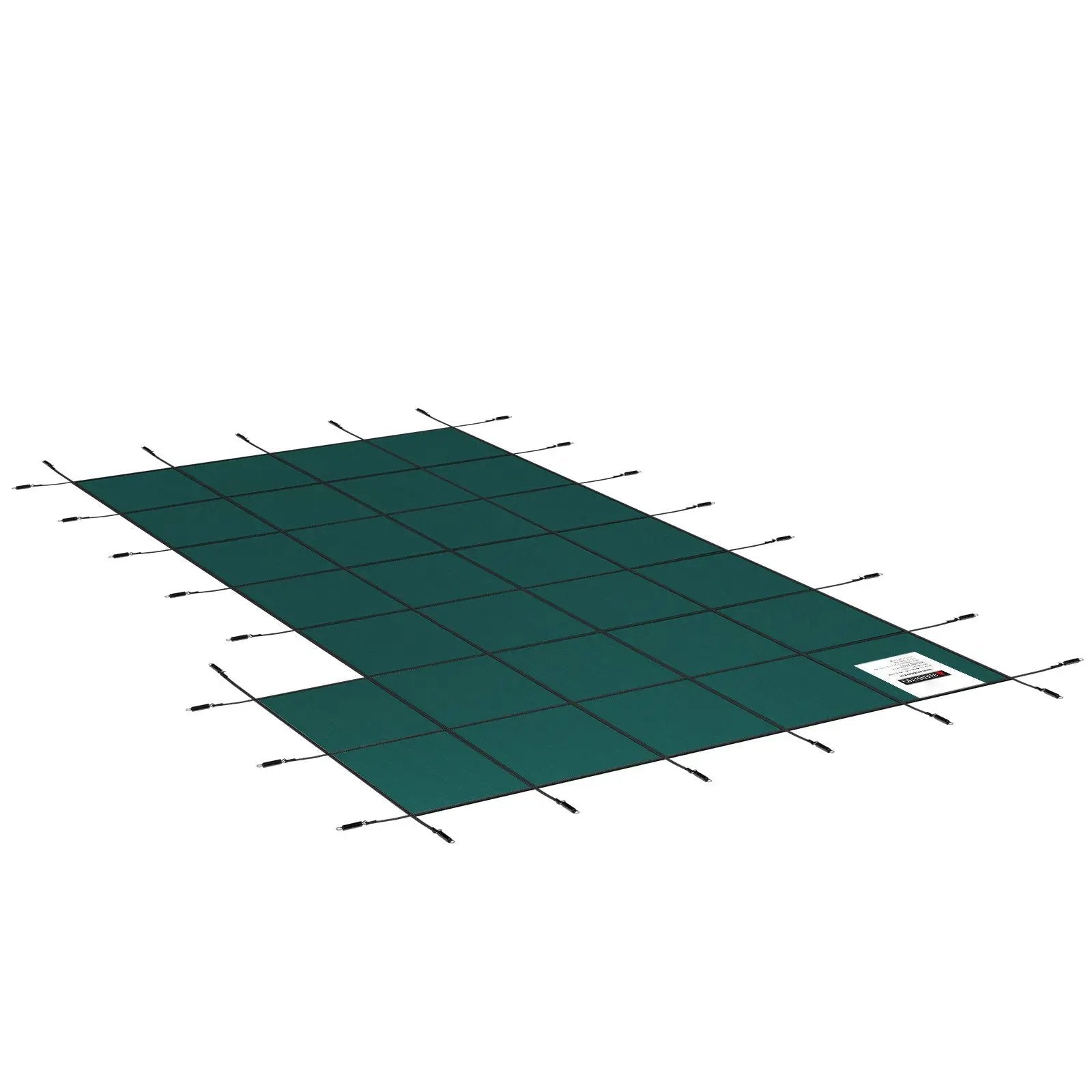 Inground Pool Safety Cover, 22 ft x 42 ft Rectangular Winter Pool Cover with Right Step by HouseOfZazla