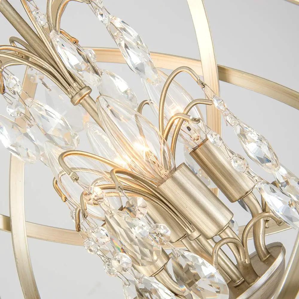 4 Lights Cage Crystal Chandelier by HouseOfZazla