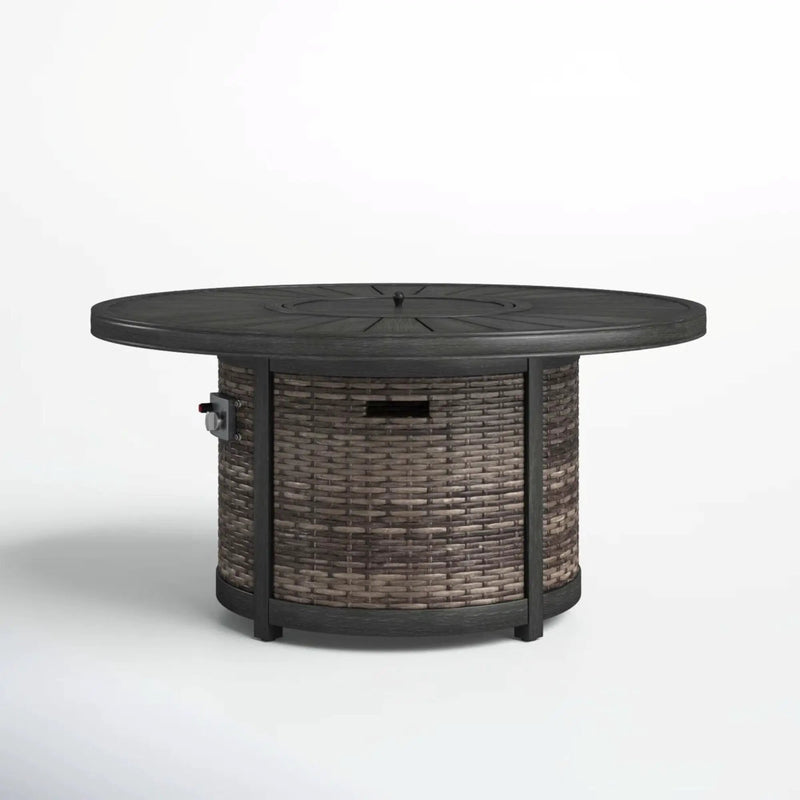 Cassara Resort - Propane Outdoor Fire Pit Table - Brown by Unique Piece Furniture