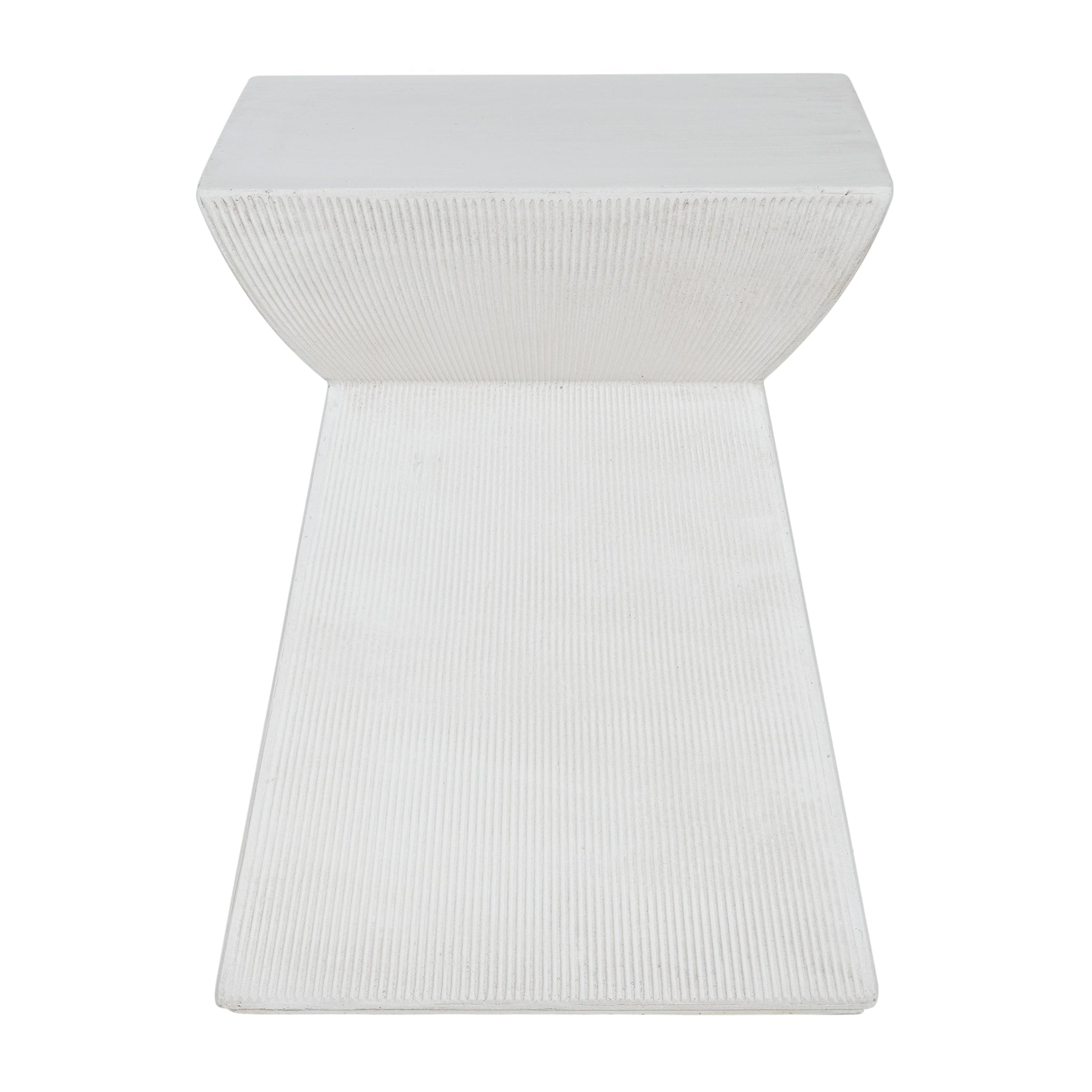 Antique-Textured Magnesium Oxide Outdoor Side Table by HouseOfZazla