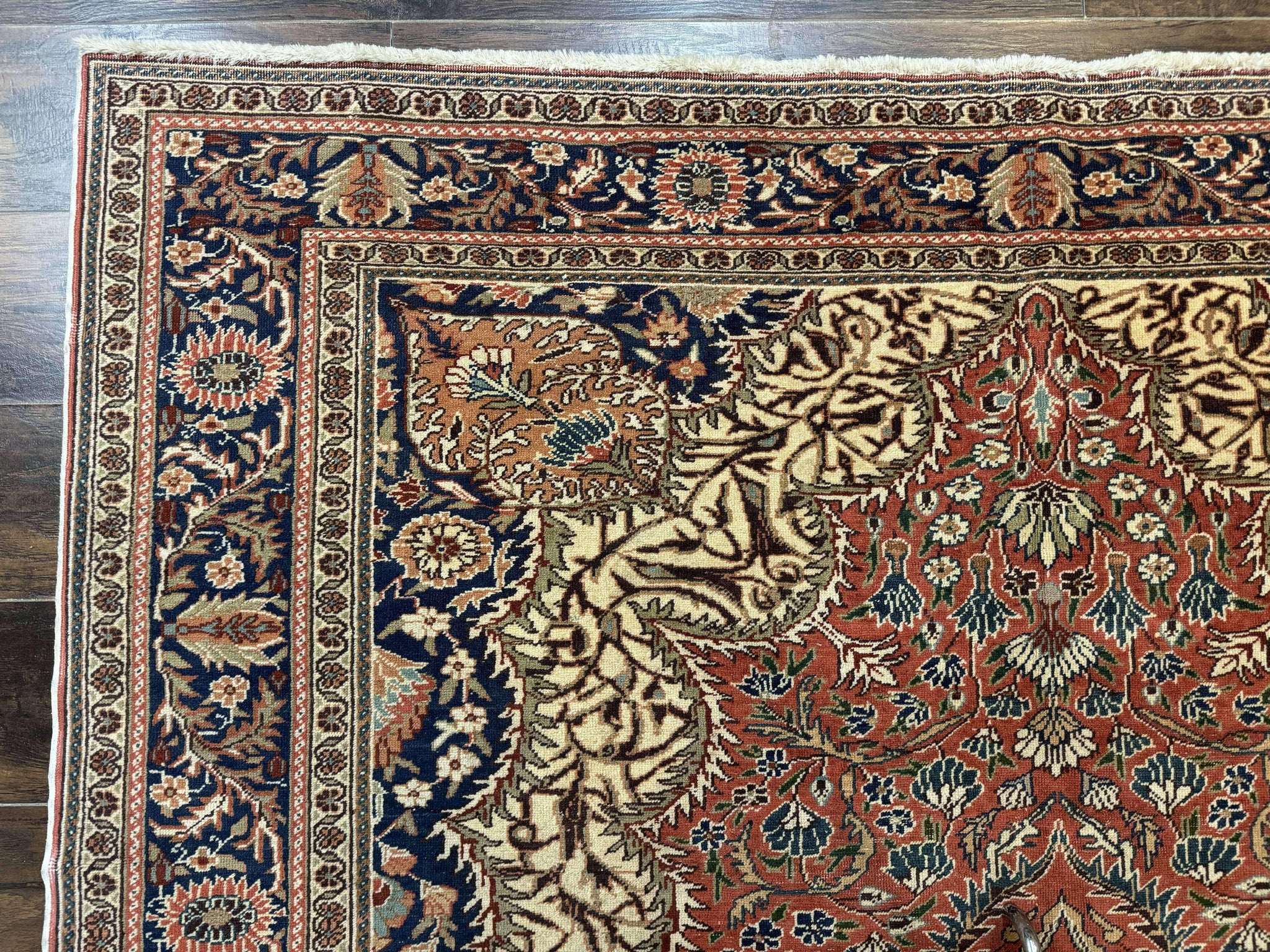 Turkish Kayseri Rug 6x10, Antique Turkish Carpet, Floral Medallion, Oriental Carpet, Red by Jewel Rugs