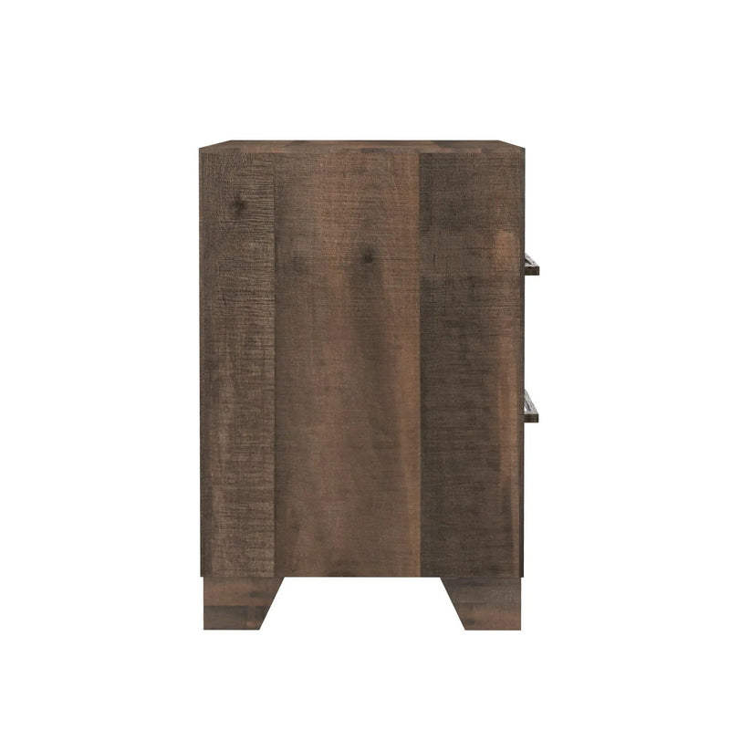 Plinz - 2 Drawer Nightstand - Brown by Unique Piece Furniture