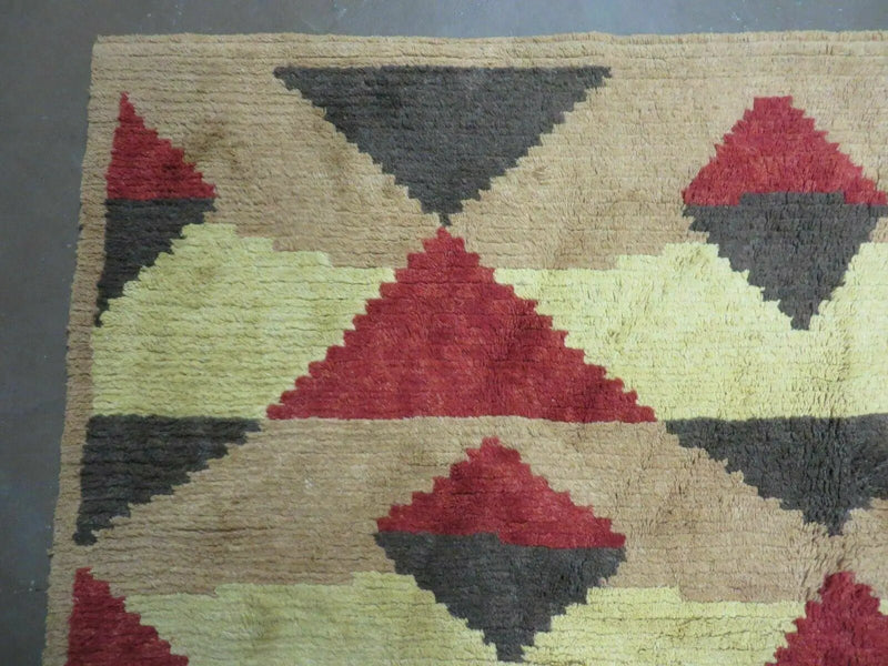 6' X 8' Handmade Tibetan Nepal Chinese Wool Rug Art Deco Contemporary Modern by Jewel Rugs