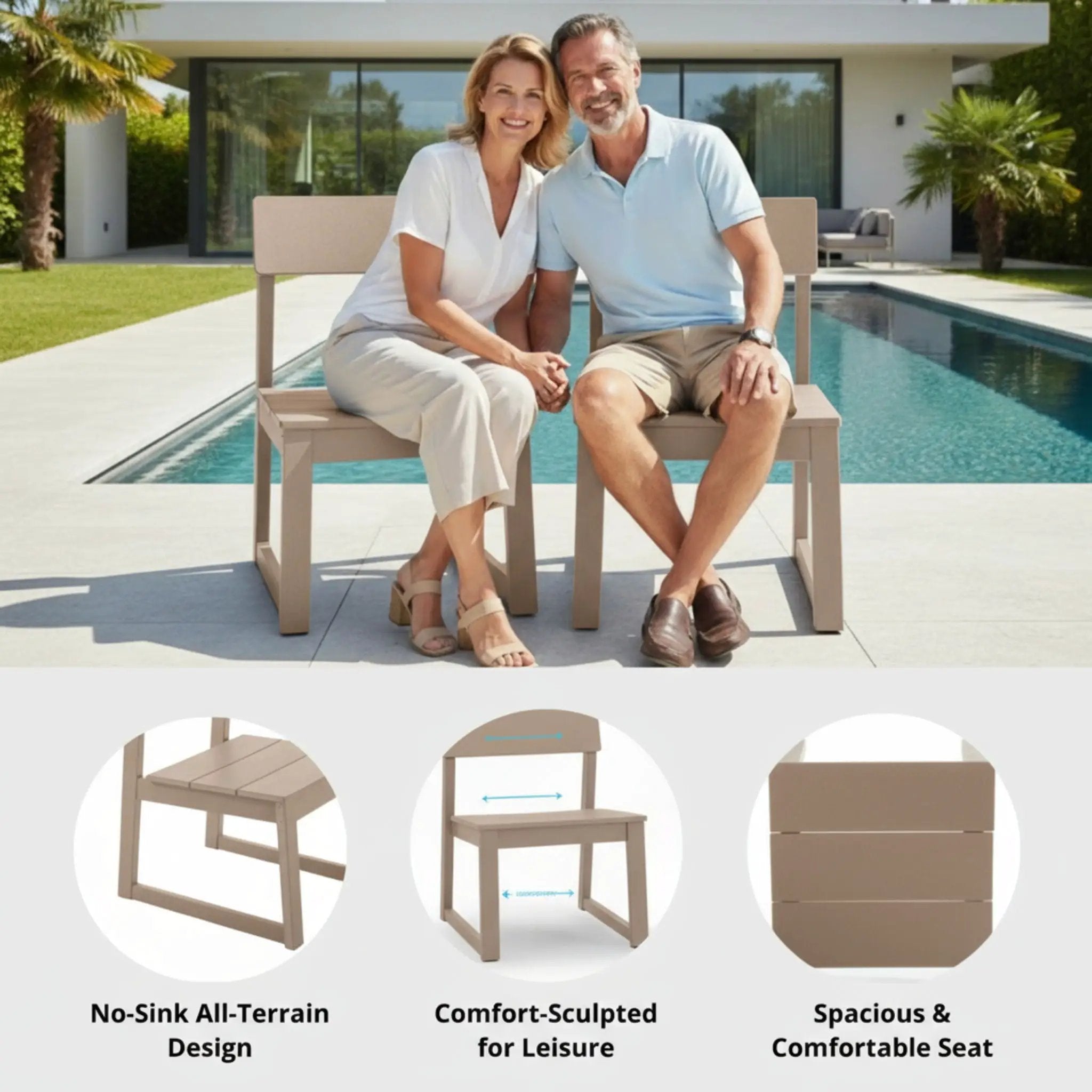All Weather Patio Dining Chairs (Set of 2) by Unique Piece Furniture