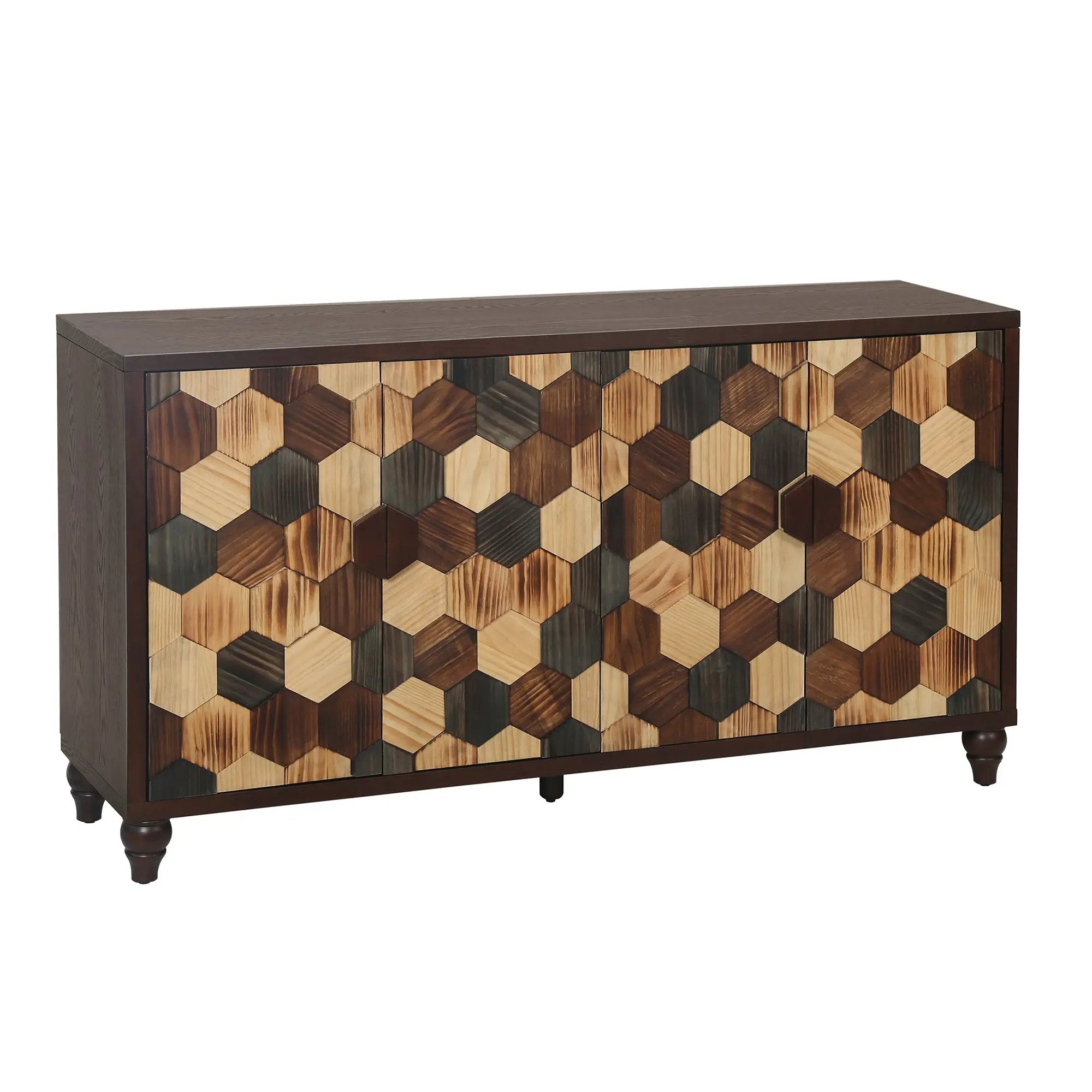 59.8" Sideboard With Honeycomb Pattern by HouseOfZazla