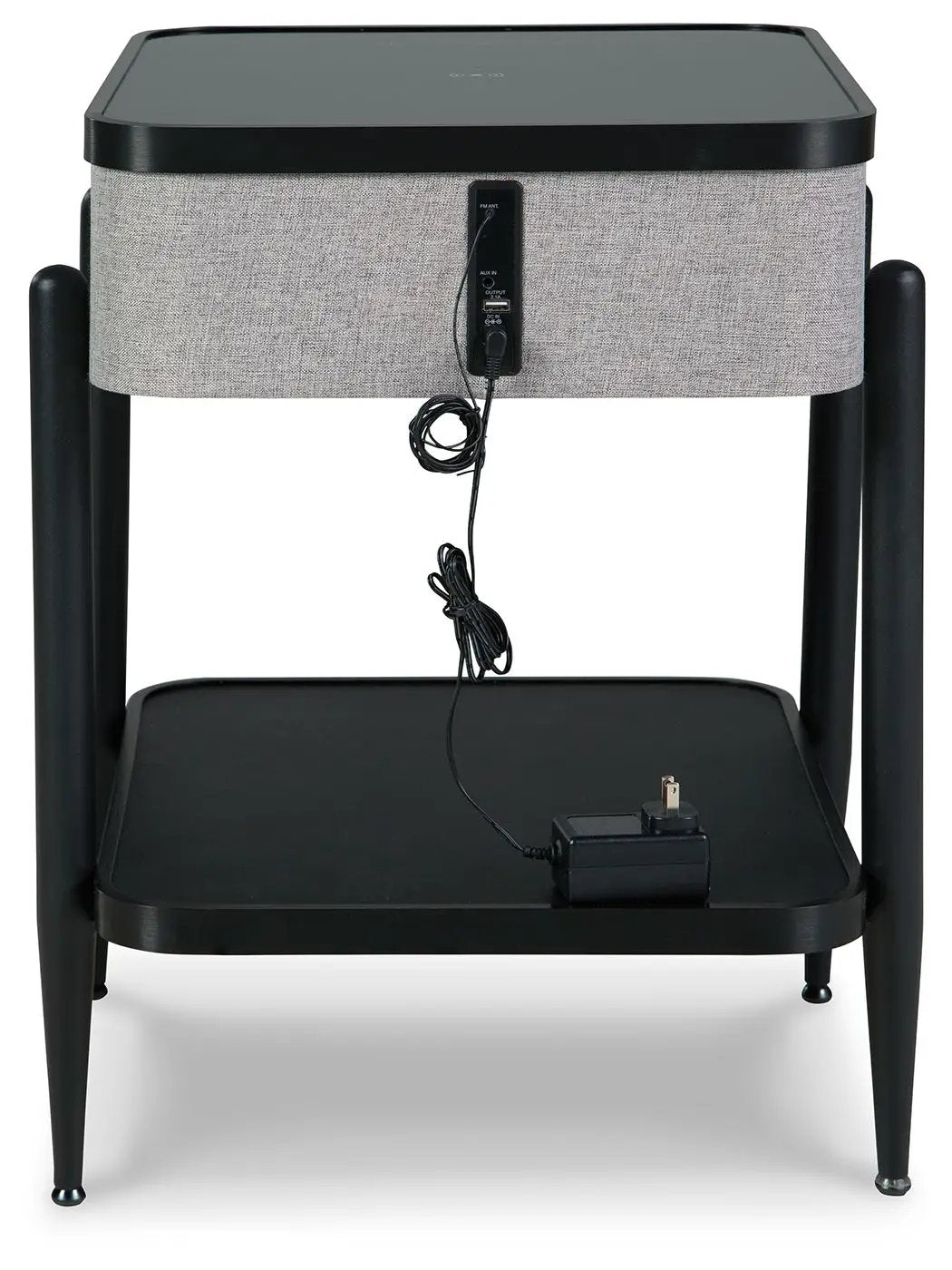 Jorvalee - Accent Table with Speaker - Gray / Black by Unique Piece Furniture