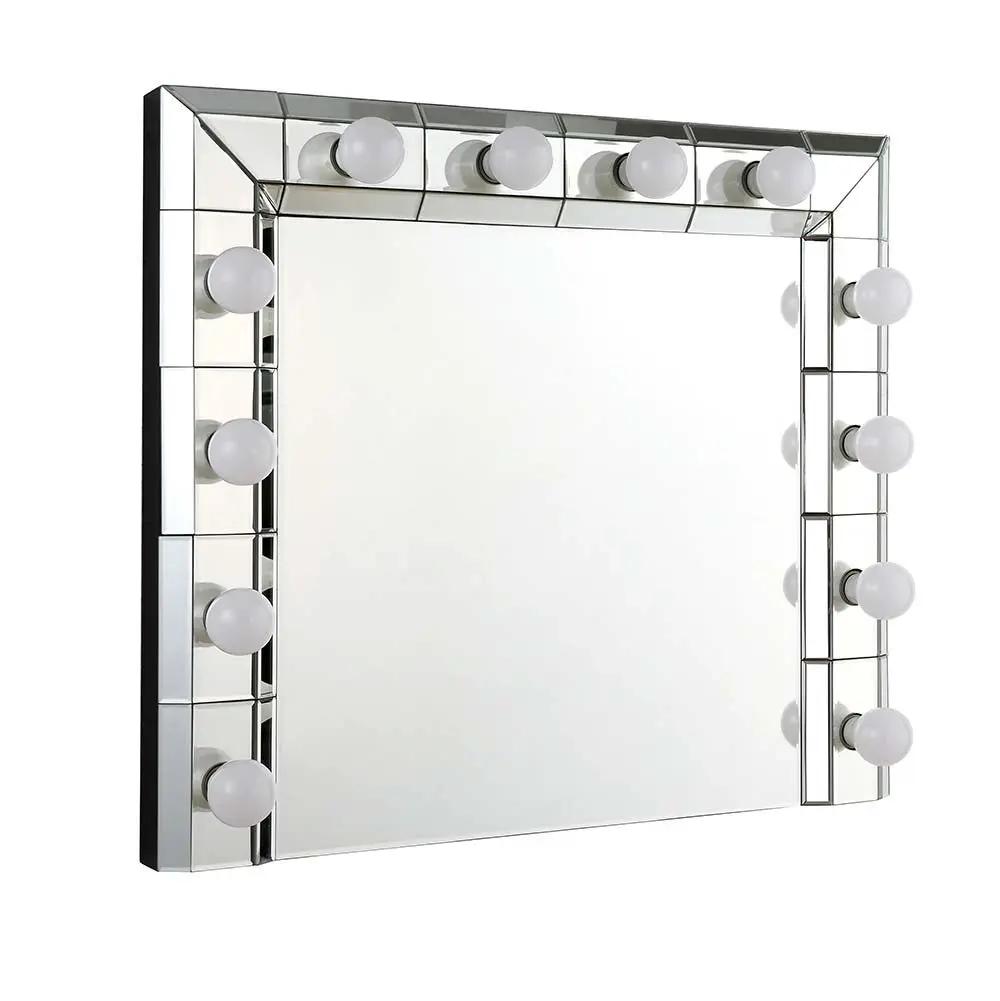 Dominic - 28" Accent Mirror - Mirrored by Unique Piece Furniture