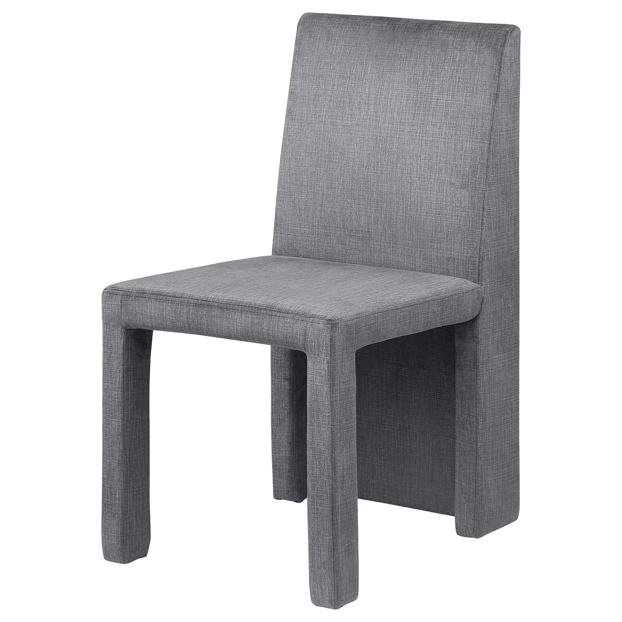 Tordera Velvet Upholstered Dining Side Chair Grey (Set of 2) by Unique Piece Furniture