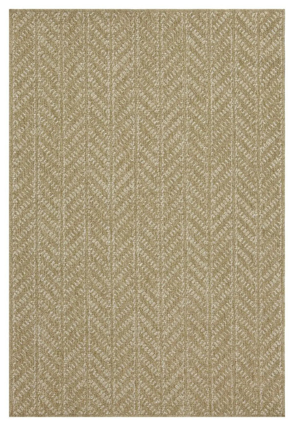 Earth - 5'3" X 7'3" Indoor, Outdoor Area Rug - Natural / White