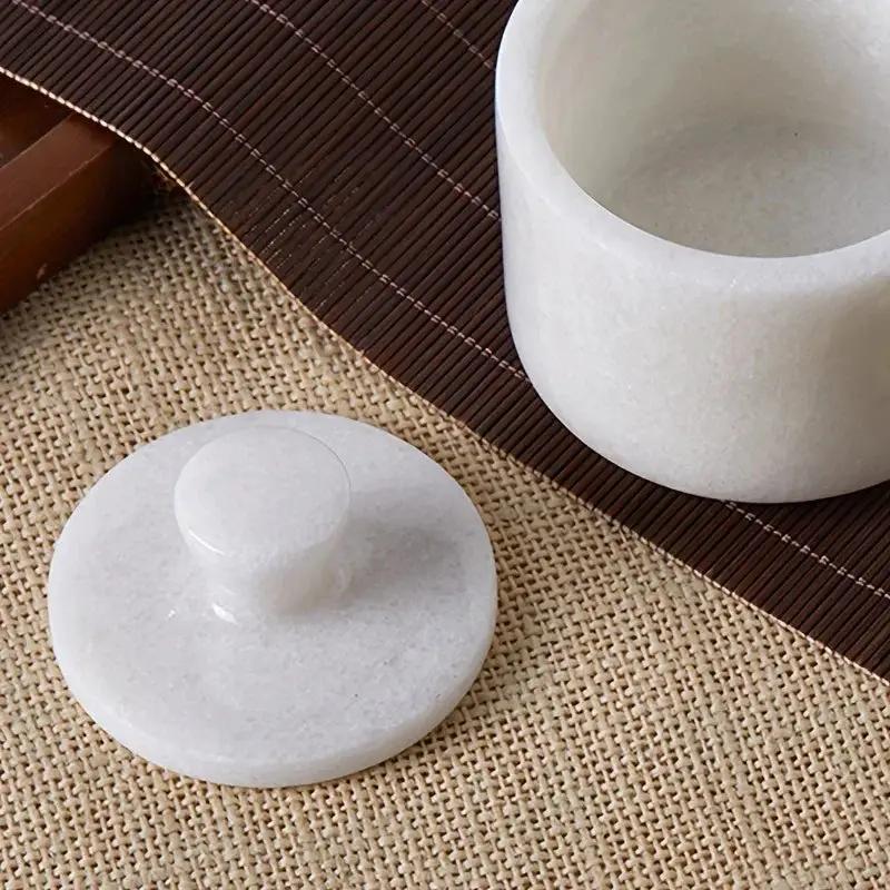 1pc Elegant Marble Salt and Pepper Shaker with Lid - Premium Spice Storage Jar, Kitchen Organizer, Refined High-End Decor for Seasoning Essentials by House Of Avana