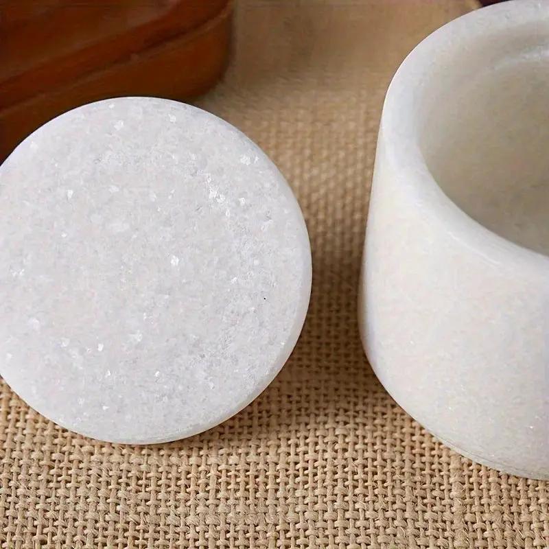 1pc Elegant Marble Salt and Pepper Shaker with Lid - Premium Spice Storage Jar, Kitchen Organizer, Refined High-End Decor for Seasoning Essentials by House Of Avana