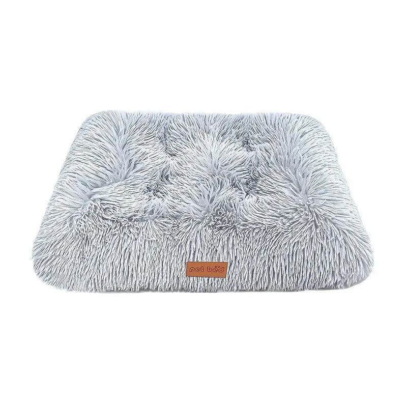 1pc Extra Large Fleece Lined Dog Bed & Cat Mat - Thickened Comfortable Warm Polyester, Easy to Remove & Washable, Square Design for All Dog Breeds & Sizes, Pet Bedding, Cozy Pet Furniture, Plush Pet Furniture, Durable Pet Fur by House Of Avana