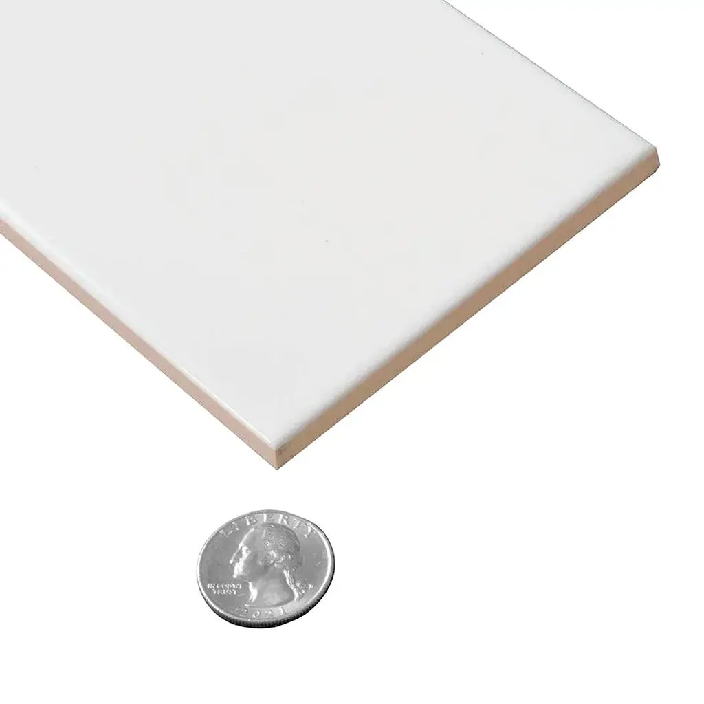 White 4x12 Matte Ceramic Subway Tile (34 pack, 10.4 sq ft/case) by Apollo Tile