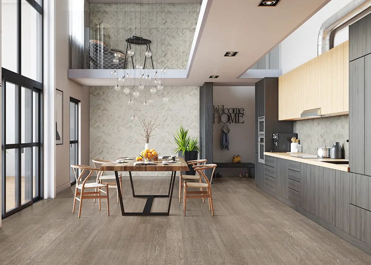 Ladson Hinton Brushed Wood Look Moldings 0.63x0.63 in a finished room