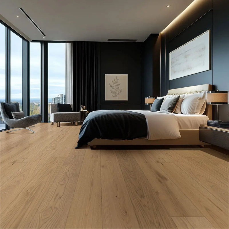 Ladson Adriel Oak Brushed Wood Look Moldings 1.85x0.75 in a finished room