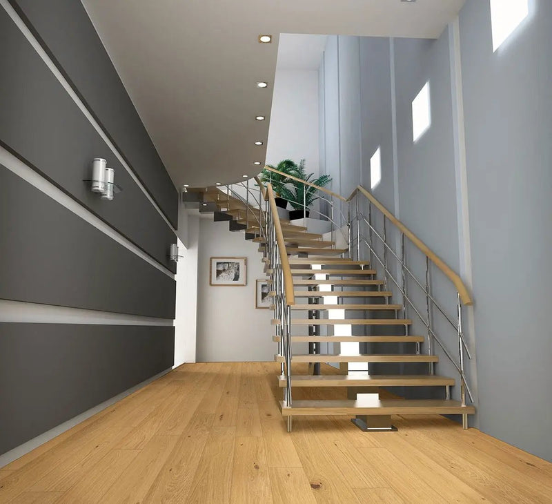 Ladson Northcutt Brushed Wood Look Moldings 0.63x0.63 in a finished room