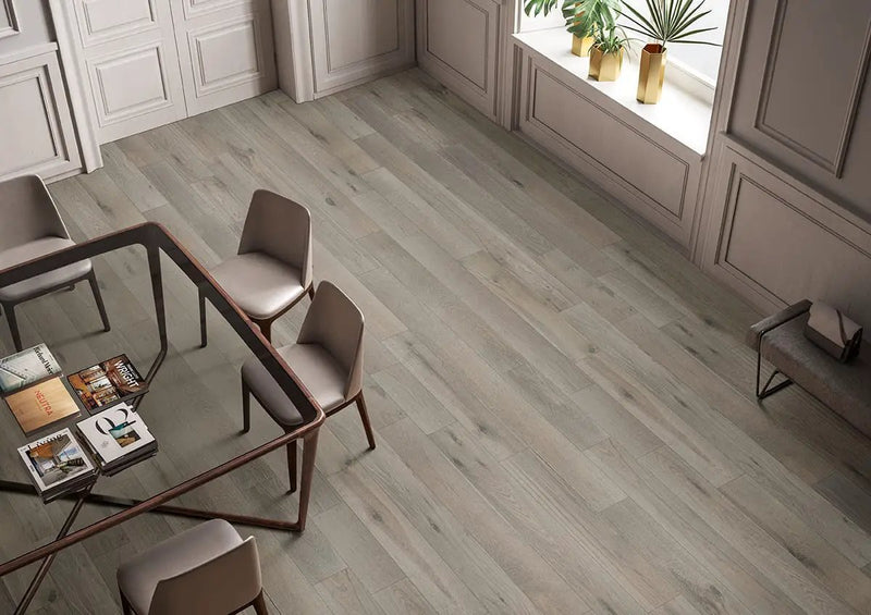 Ladson Milledge Brushed End Cap Wood Look Moldings 2x0.63 in a finished room