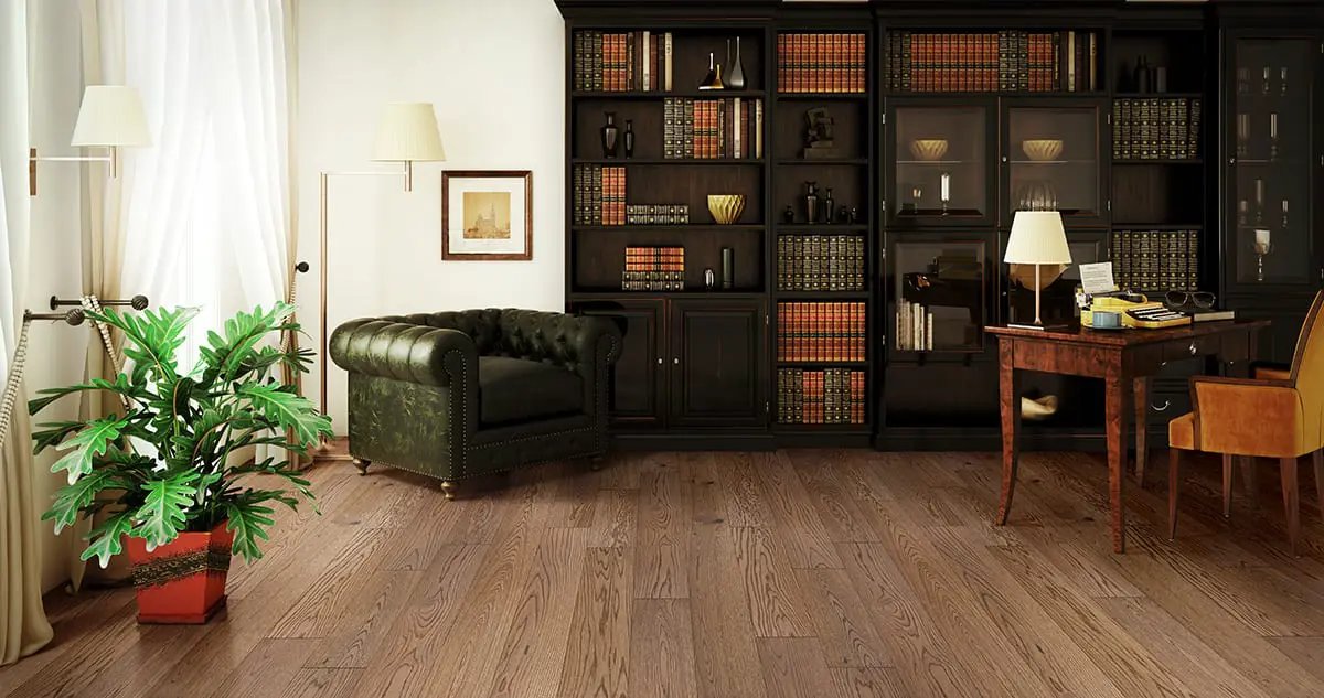 Ladson Clayborne Brushed End Cap Wood Look Moldings 2x0.63 in a finished room
