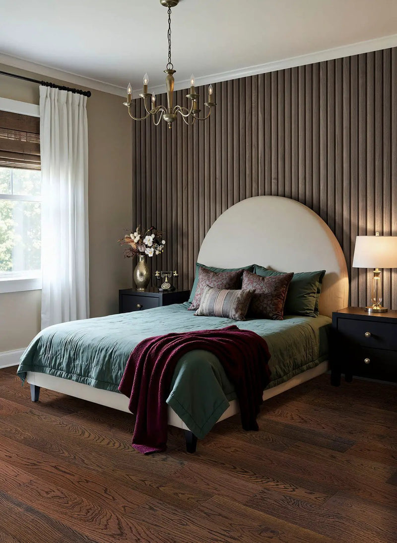 Ladson Thornburg Brushed Wood Look Moldings 0.63x0.63 in a finished room