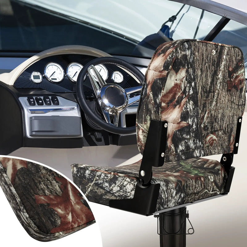 2-Piece Folding Boat Seat Set with Sponge Padding-Camouflage by DirectDeals