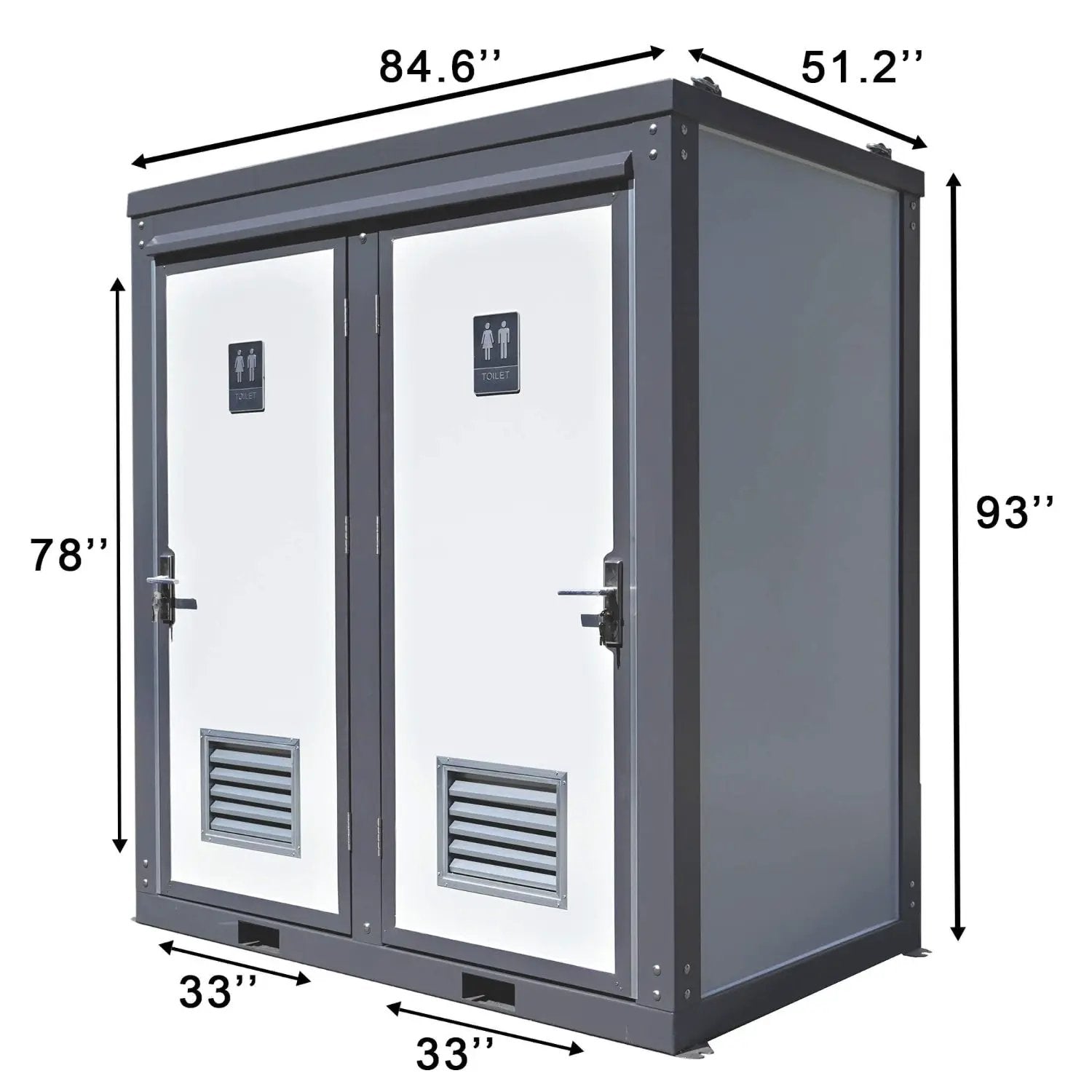2 Private Toilet Stalls Portable Restroom by Chery Industrial