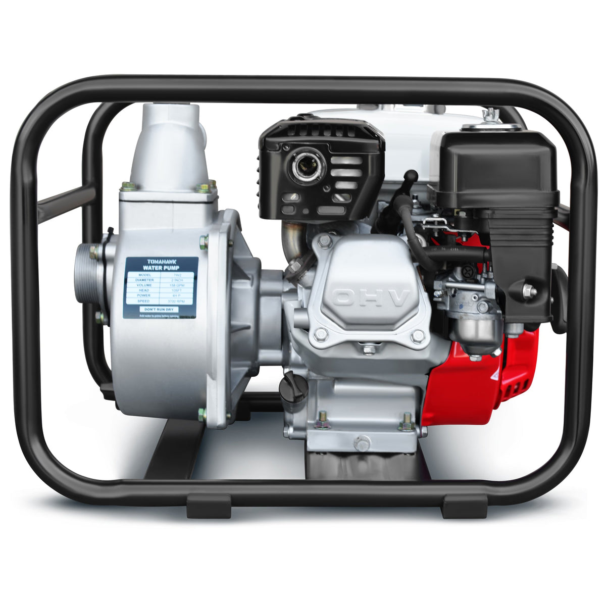 2 Inch Trash Water Pump 164 GPM 3.5HP GX120 powered by Honda Portable Utility, photo 9 of 12
