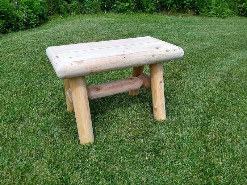Rustic Wooden Outdoor Garden Bench by Cedar Creek Rustic Furniture