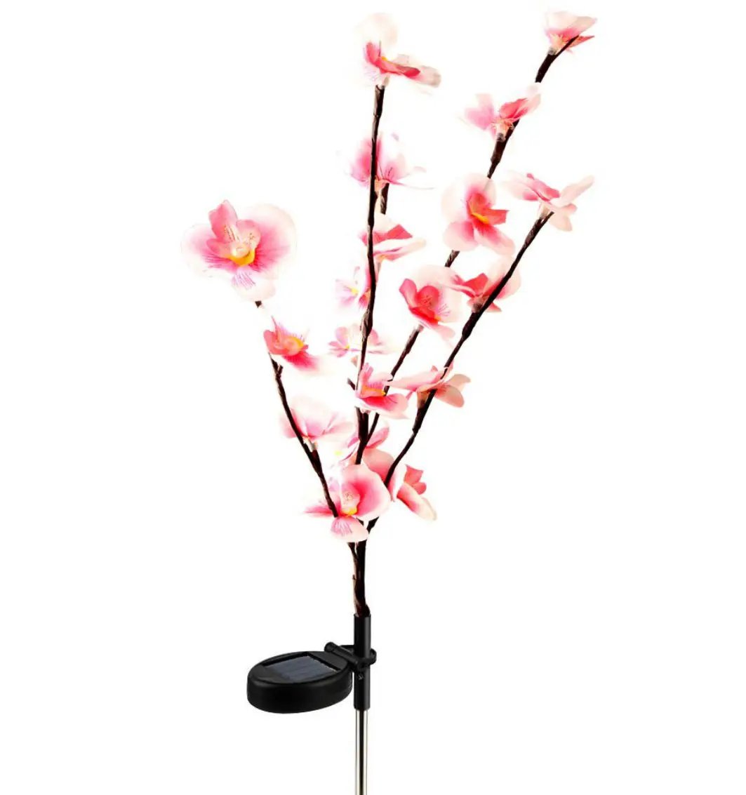 2 Pack Solar Orchid Flower Lights -40 Flowers by Outdoor Solar Outlet