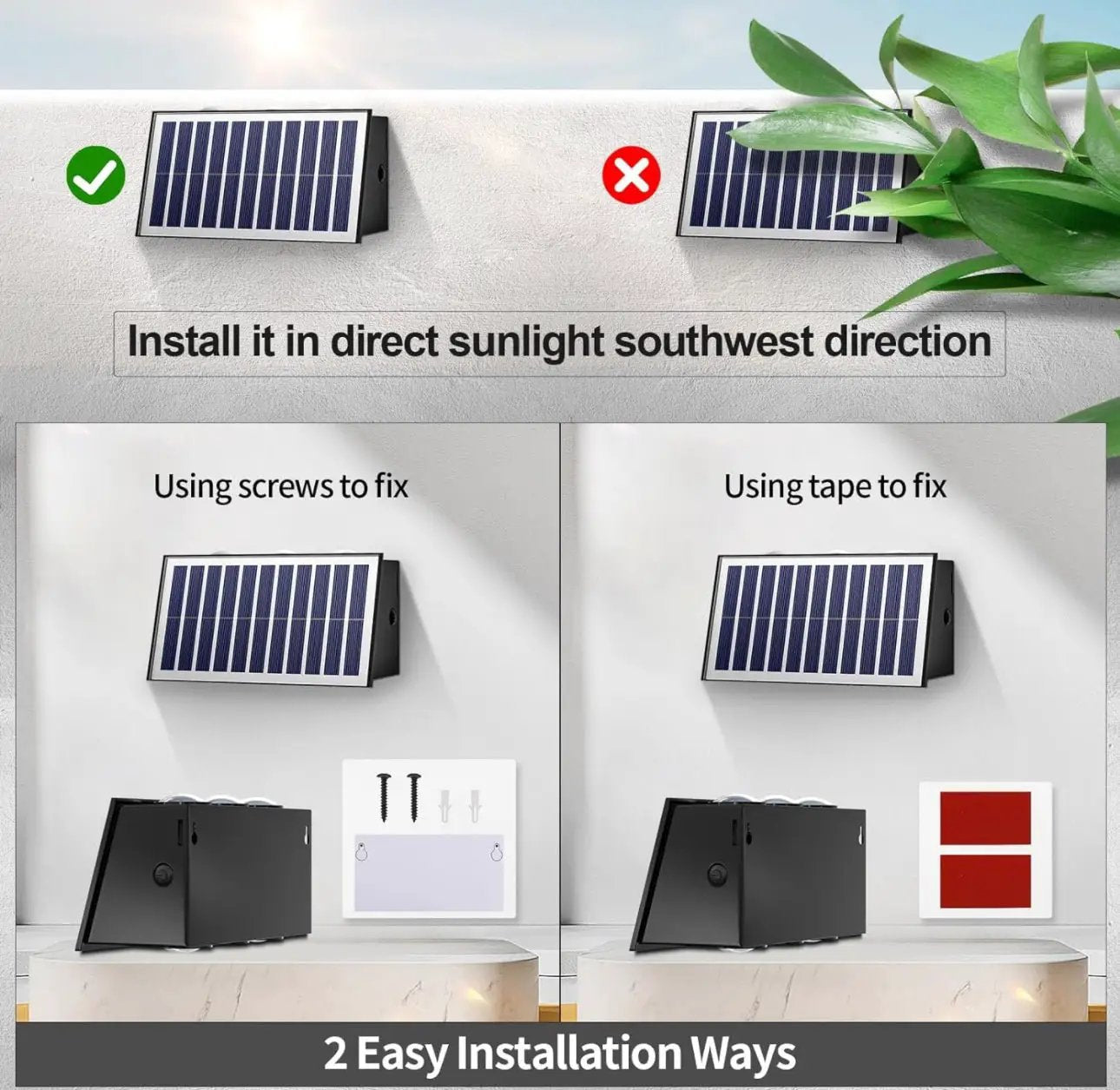 2 Pack Solar Wall Lights Outdoor Waterproof Led Up and Down Wall Lights,Solar Outdoor Lights Wall Sconce Exterior Lighting by Outdoor Solar Outlet
