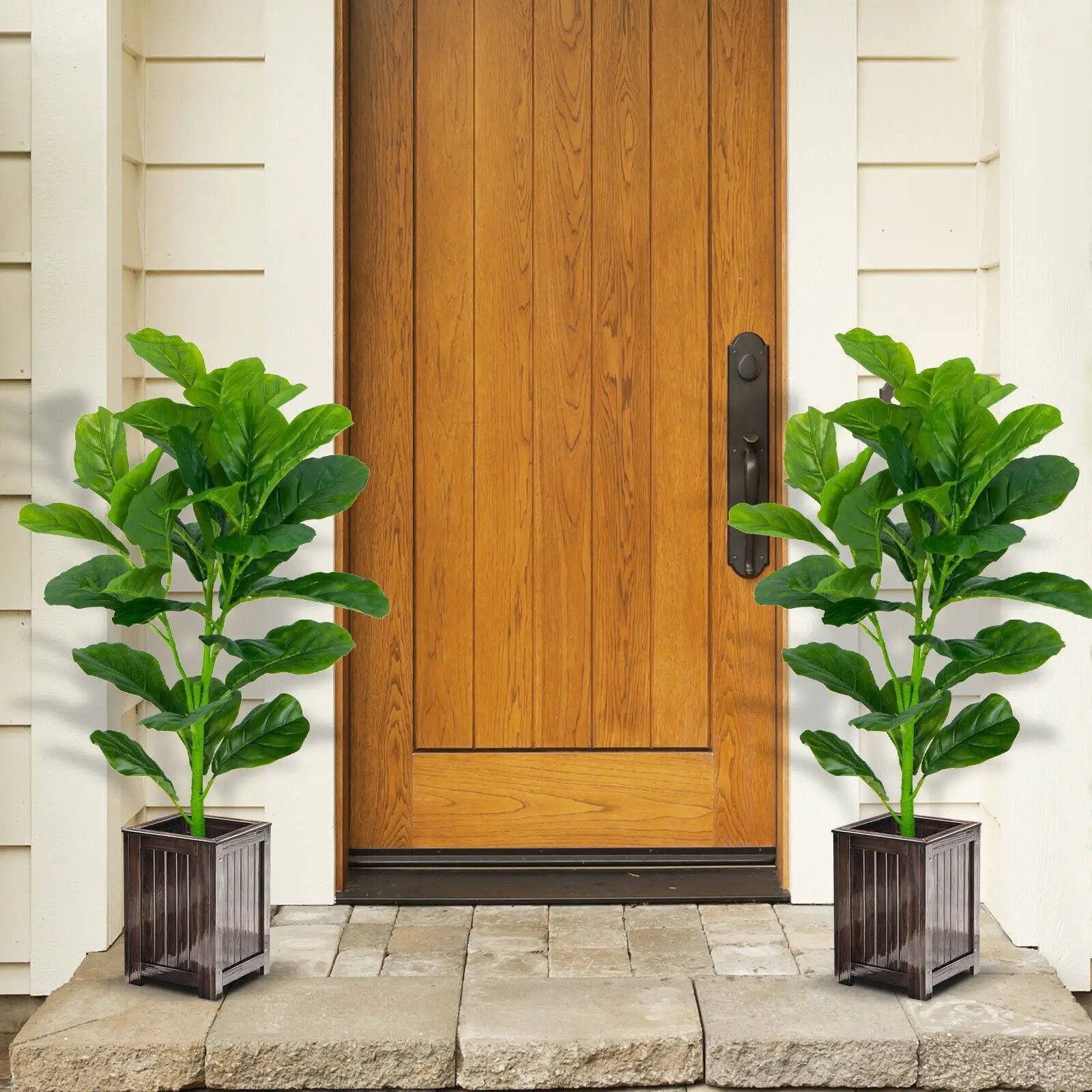 2-Pack Artificial Fiddle Leaf Fig Tree by DirectDeals