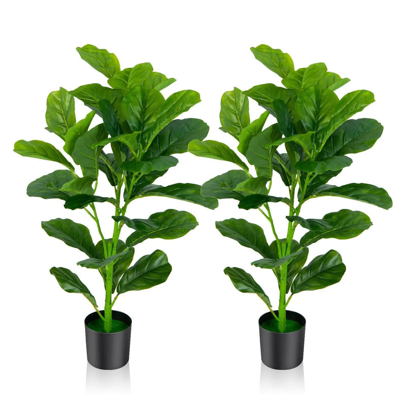 2-Pack Artificial Fiddle Leaf Fig Tree by DirectDeals
