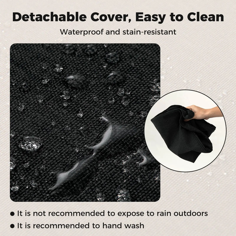 2-Pack Outdoor Patio Cushion Set with Removable Covers by DirectDeals