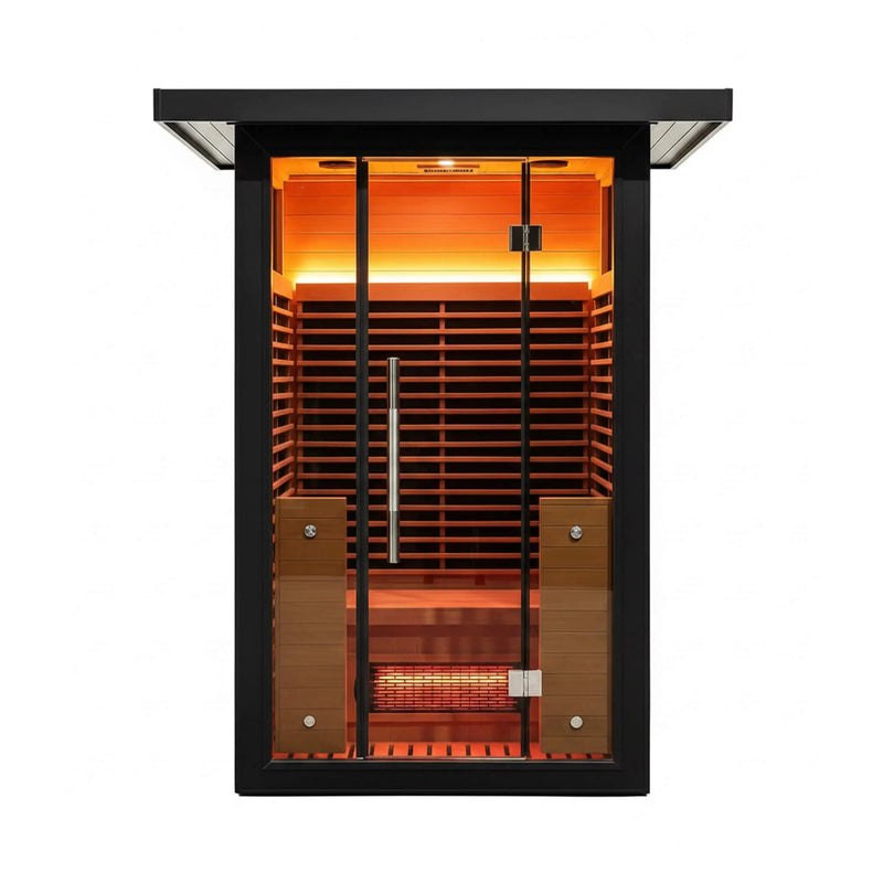Thermora Lugano 2-Person Outdoor Full-Spectrum Infrared Sauna With Aluminum Alloy Exterior & WiFi (SAK14973) by SAKSBY WHOLESALE