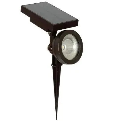 2-Piece LED Solar Spotlights - Oil-Rubbed Bronze 50 Lumen by Outdoor Solar Outlet