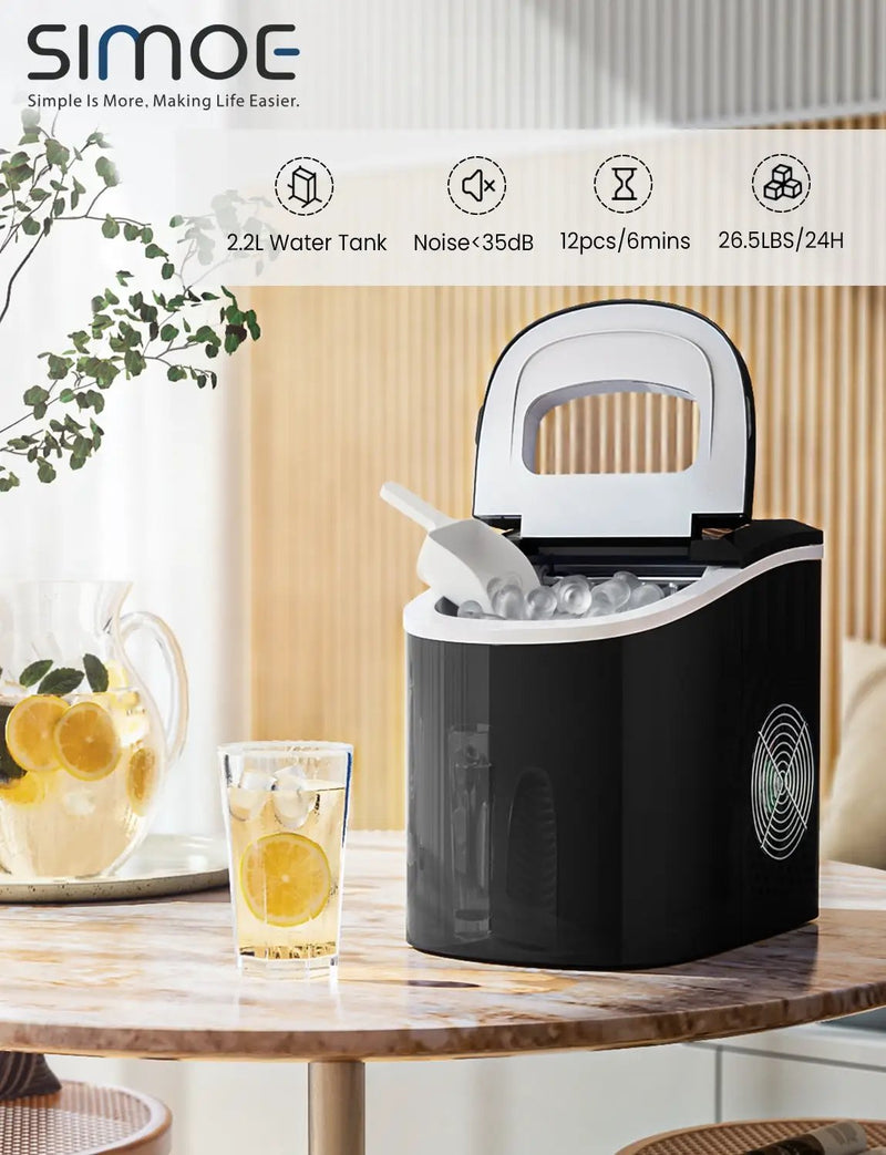 Mini Portable Compact Electric Ice Maker Machine by DirectDeals