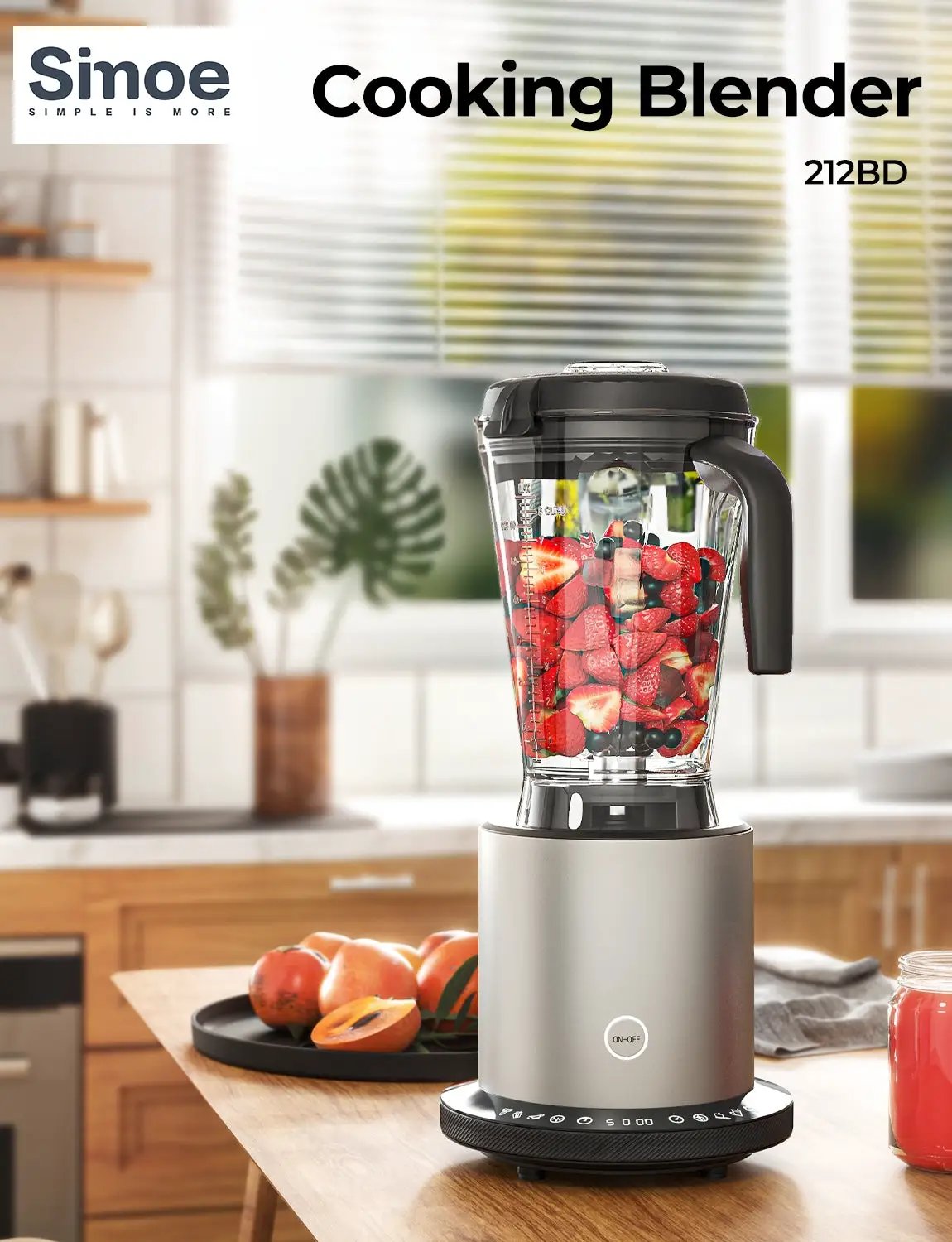 1500W Smoothie Maker High Power Blender with 10 Speeds by DirectDeals