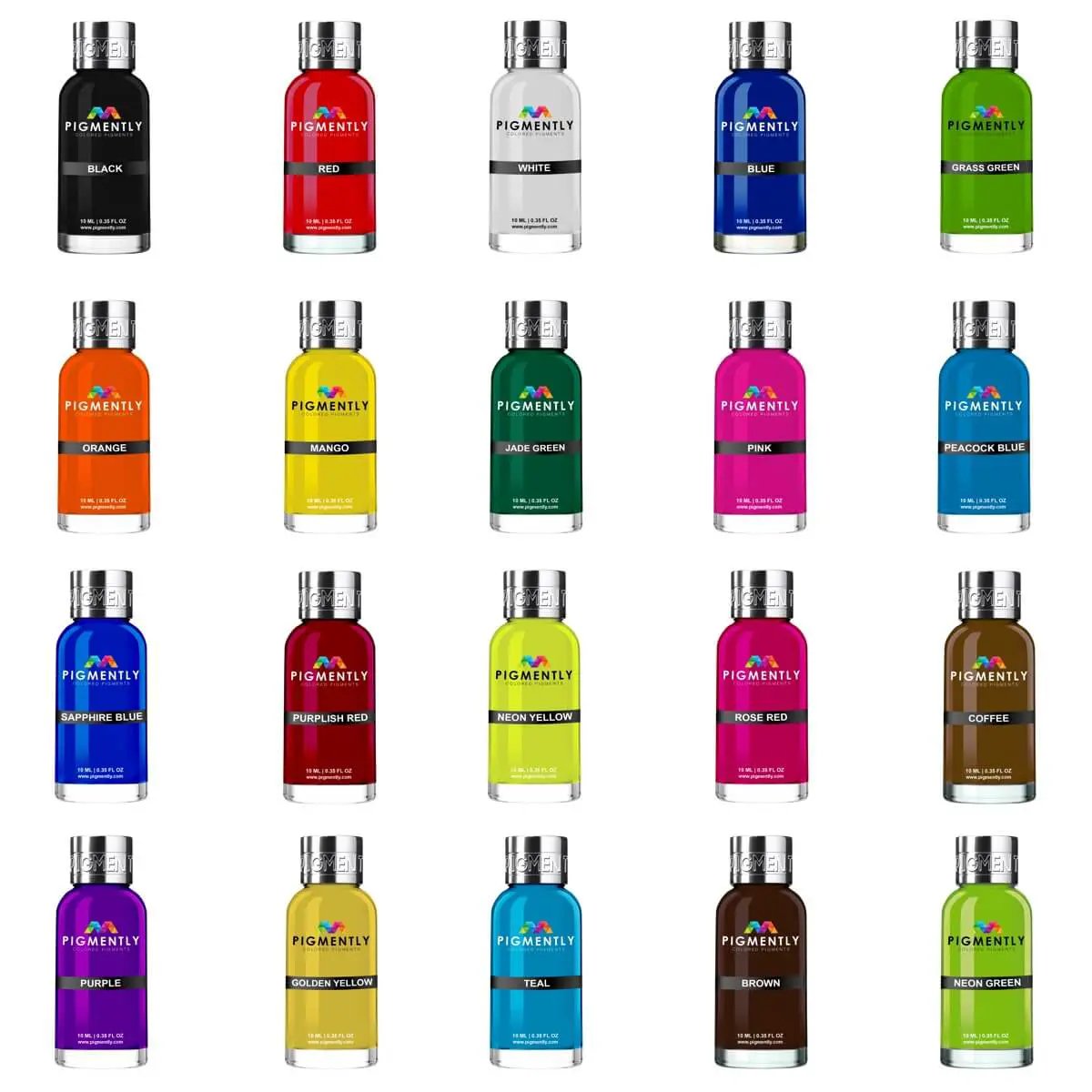 20-Color Bundle of Epoxy Resin Dyes by UltraClear Epoxy