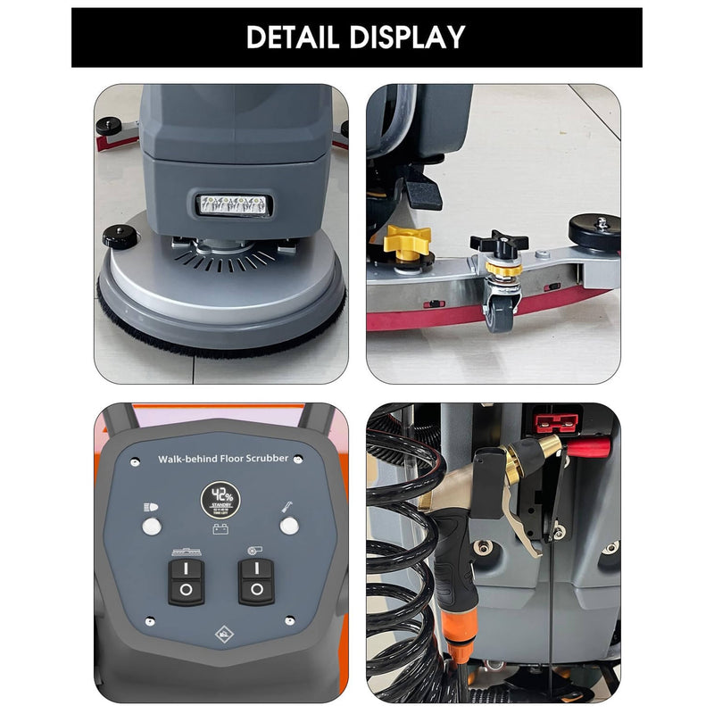 20-Inch Heavy-Duty All-In-One Commercial Electric Walk-Behind Floor Scrubber (SAK52973) by SAKSBY WHOLESALE