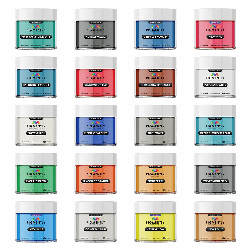 Mica Powder Pigments 20 Bundle Pack by UltraClear Epoxy