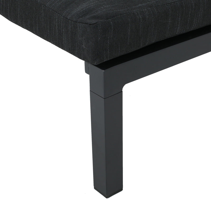 Modern Chaise Lounge With Water Resistant Fabric Cushions by HouseOfZazla