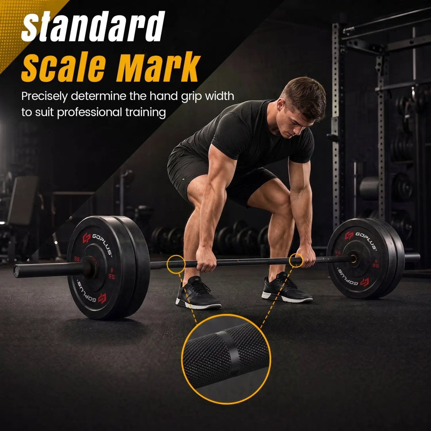 7ft Olympic Barbell 2000 lbs Capacity for Weightlifting by DirectDeals