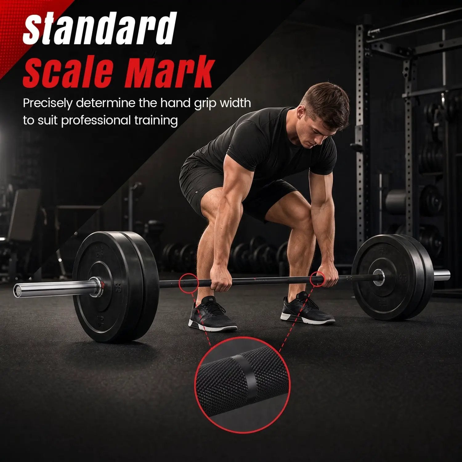 7ft Olympic Barbell 2000 lbs Capacity for Weightlifting by DirectDeals