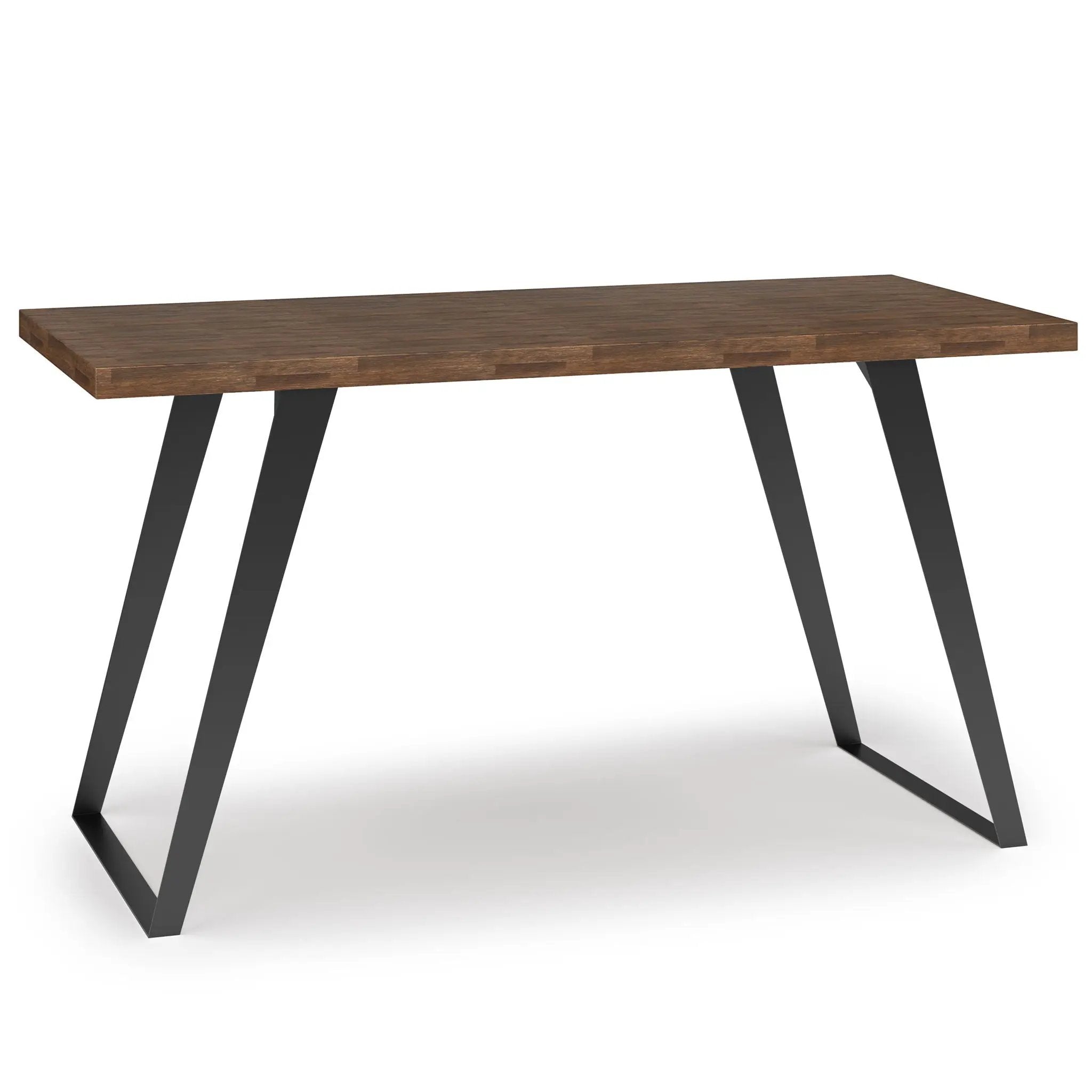 Lowry - Flat Top Desk - Rustic Natural Aged Brown by HouseOfZazla