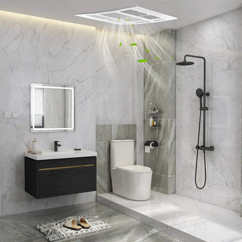 200 CFM Bathroom Exhaust Fan with Metal Housing and 6 Inches Duct for 200 Sq.Ft by DirectDeals